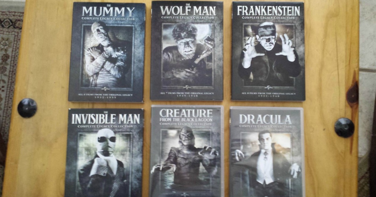 Six classic Universal Monster Blu-ray sets