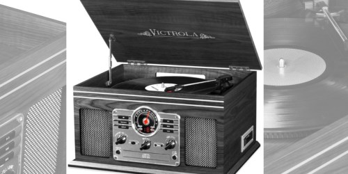 Victrola Nostalgic 6-in-1 Bluetooth Turntable Only $39.99 Shipped | Great Reviews