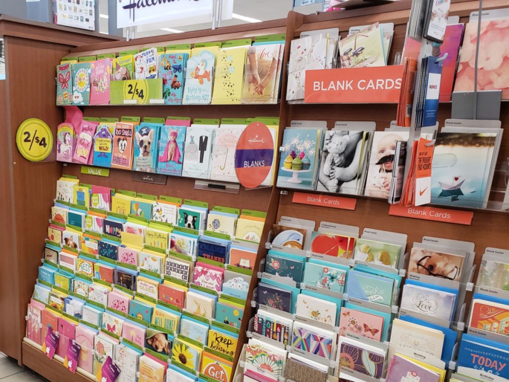 Walgreens Hallmark Cards shelf