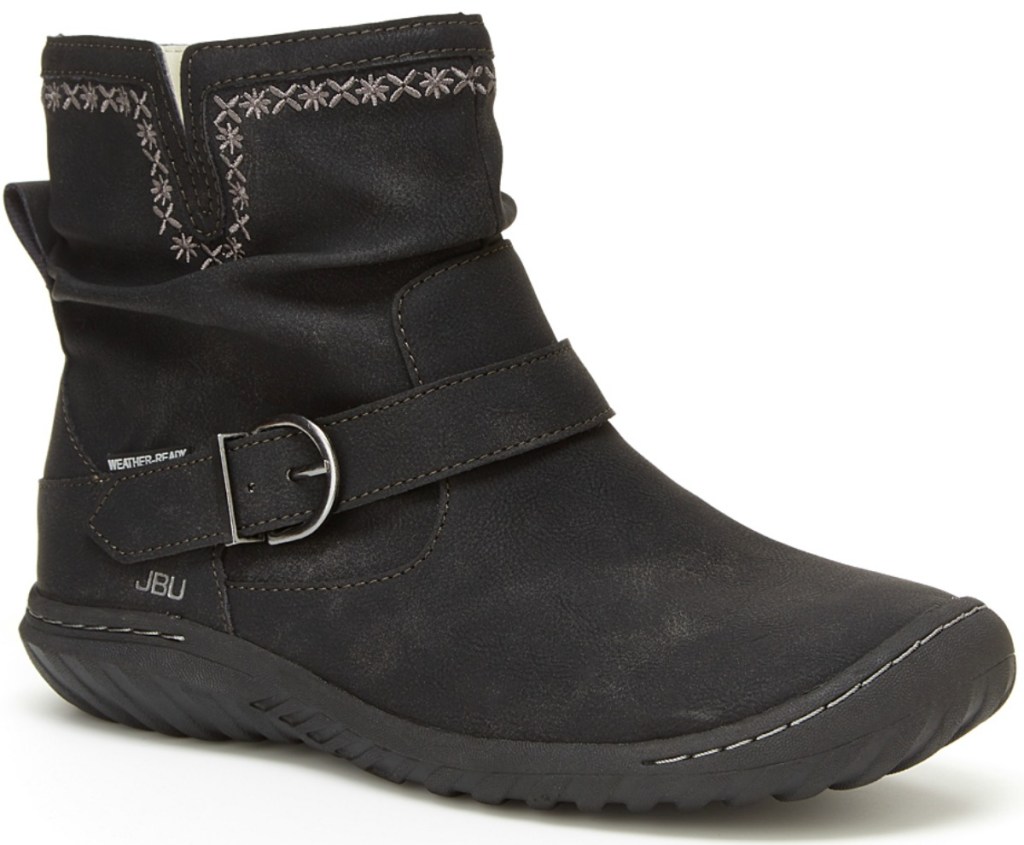 Women's Jambu faux leather Dottie Boots in black