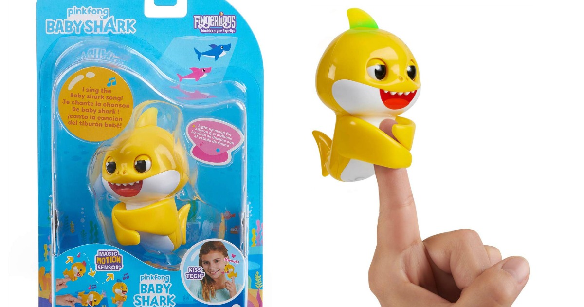 baby shark fingerling in and out of package