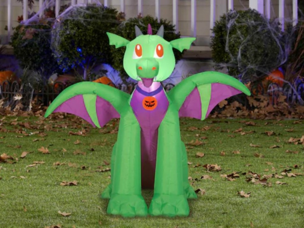 big dragon airblown lawn ornament