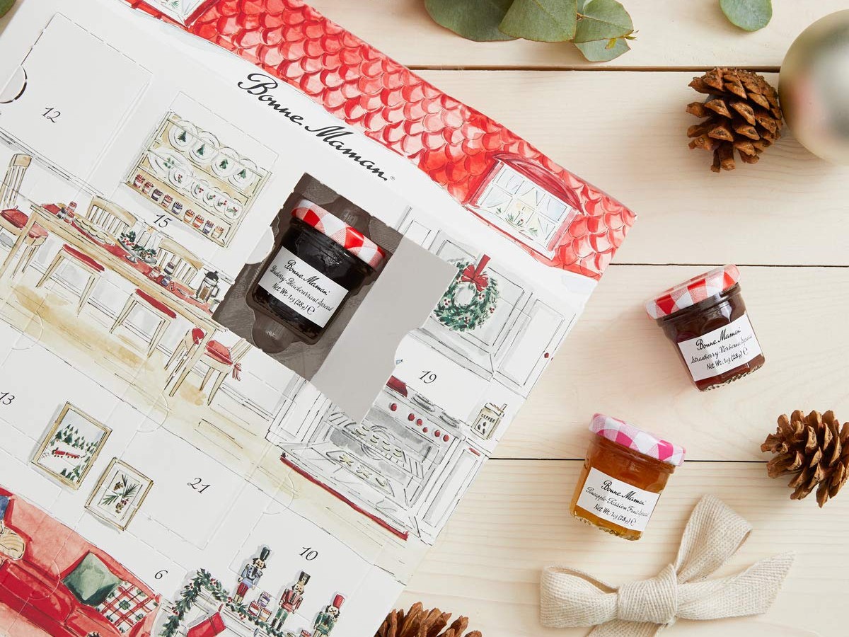 Advent calendar and jelly jars