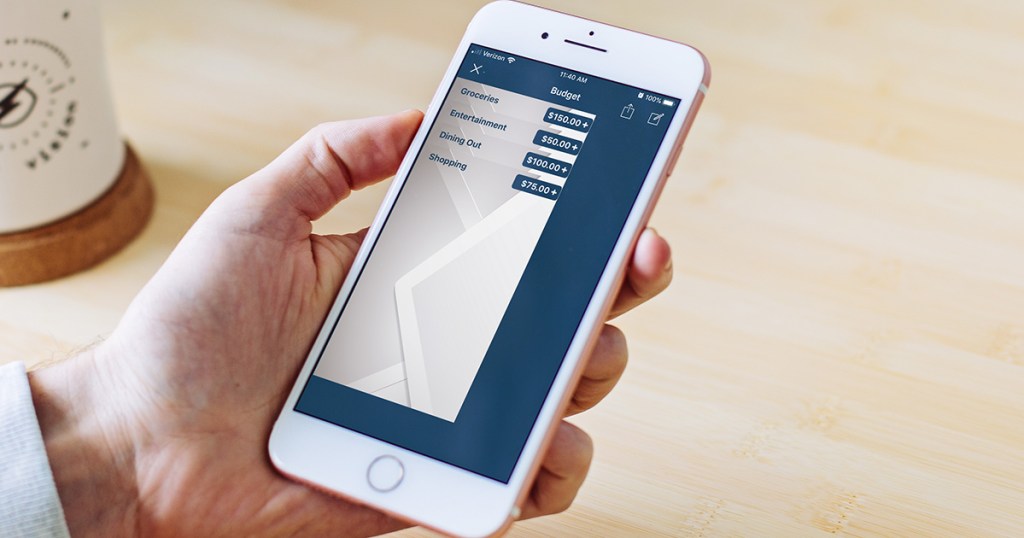 Envelope budgets on Hip2Save mobile app