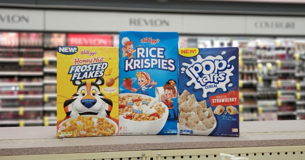 Kellogg's cereals at Walgreens