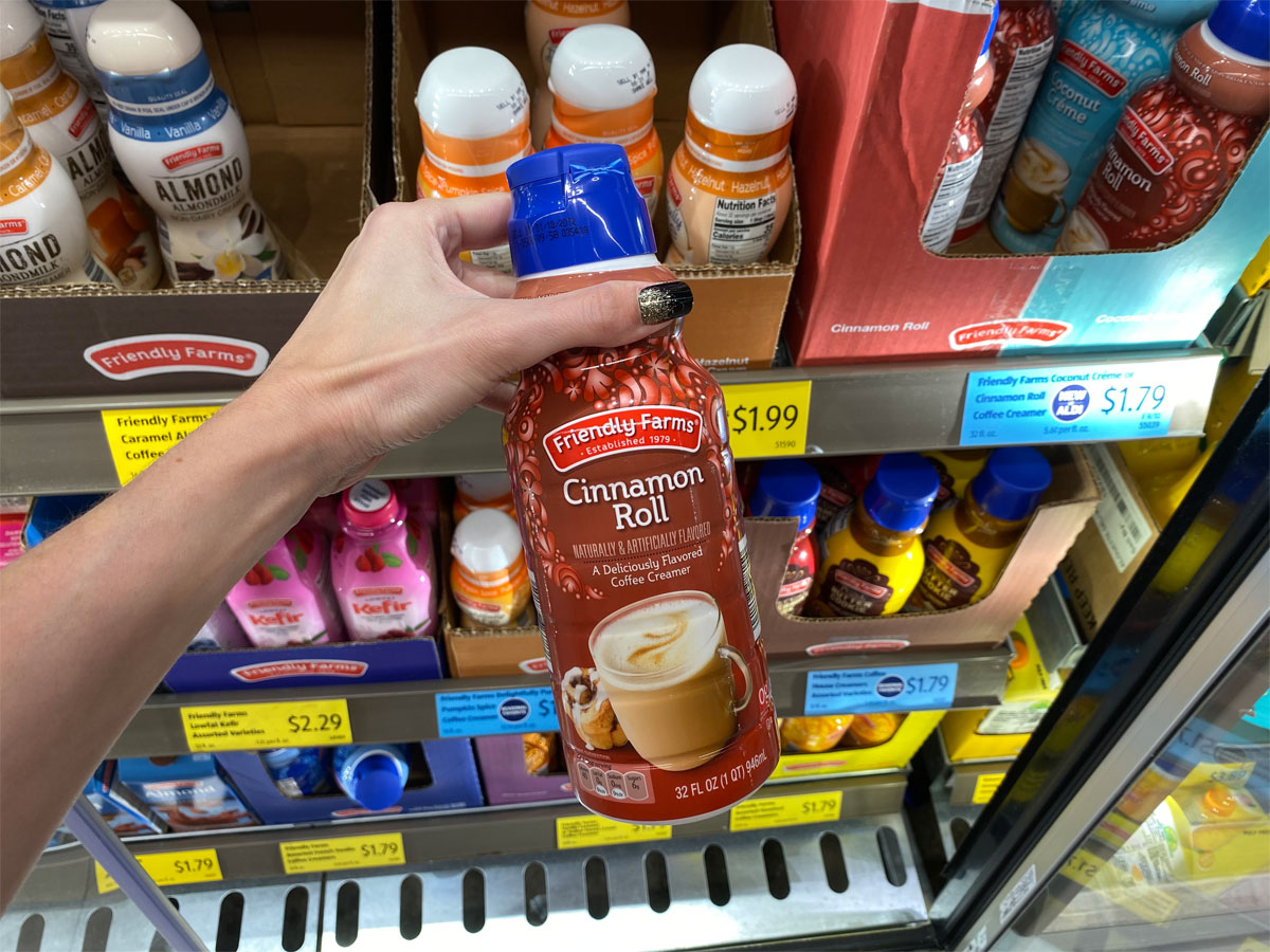 Cinamon roll coffee creamer at ALDI