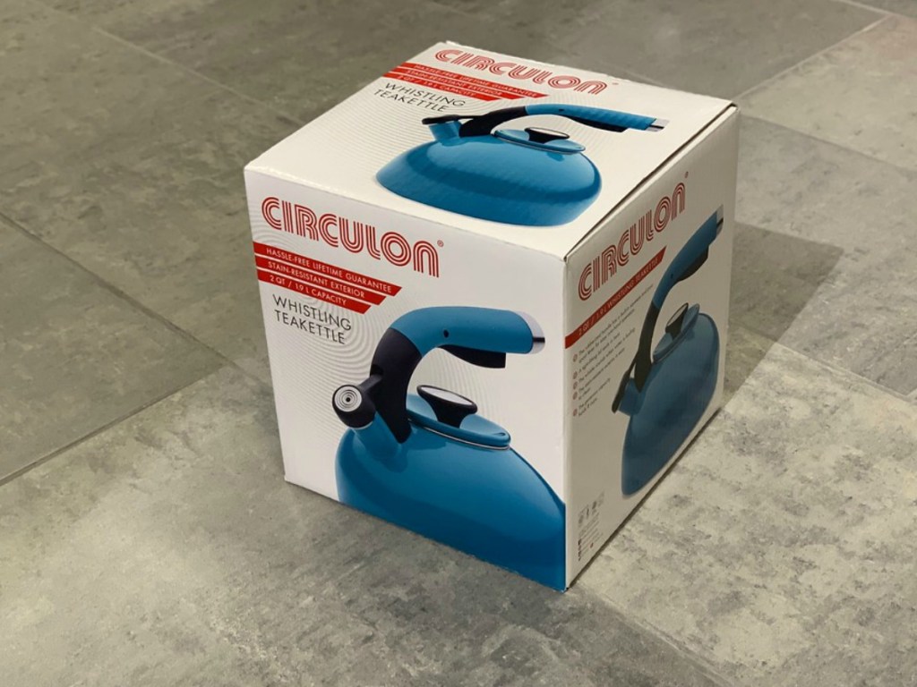 Circulon Tea Kettle on the ground