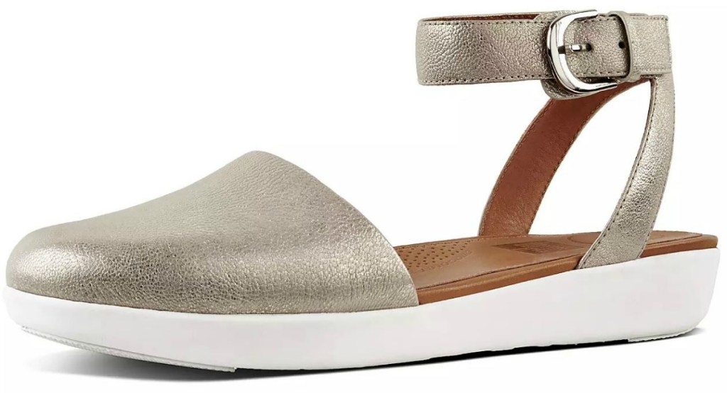 metallic colored sandal