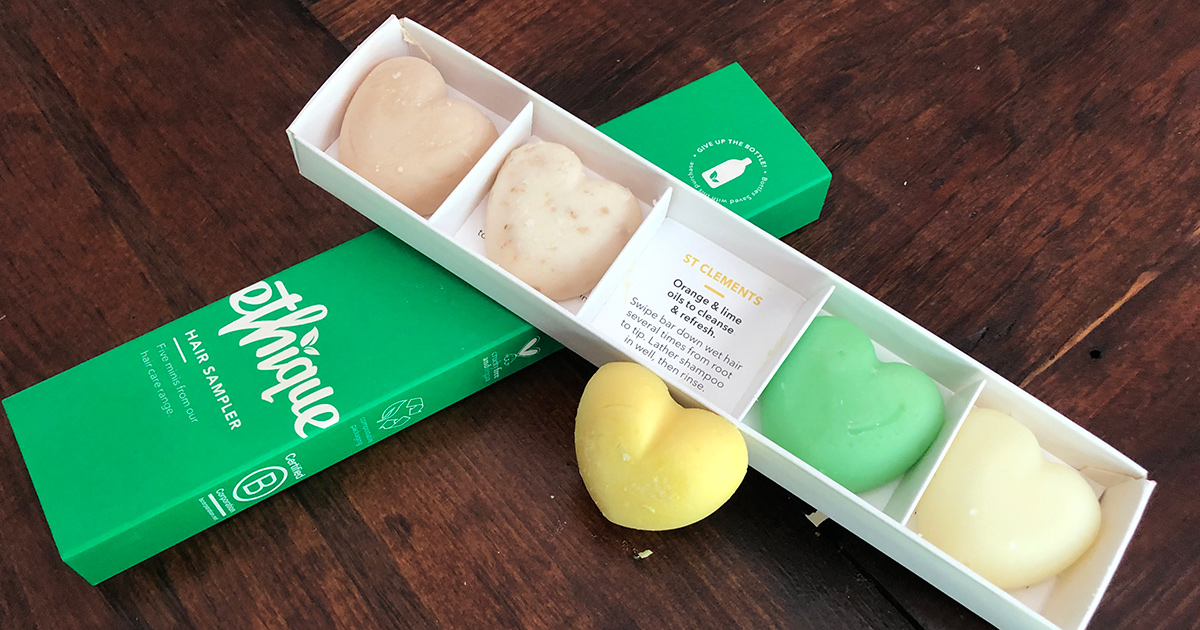 Ethique shampoo & conditioner bar sample pack