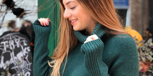 This Oversized Women’s Turtleneck Sweater from Amazon is so Cozy!