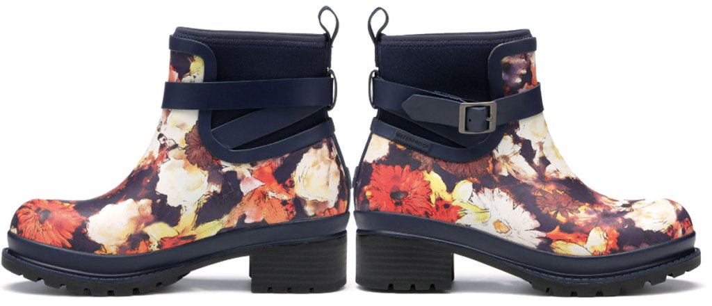 the original muck company floral ankle boots