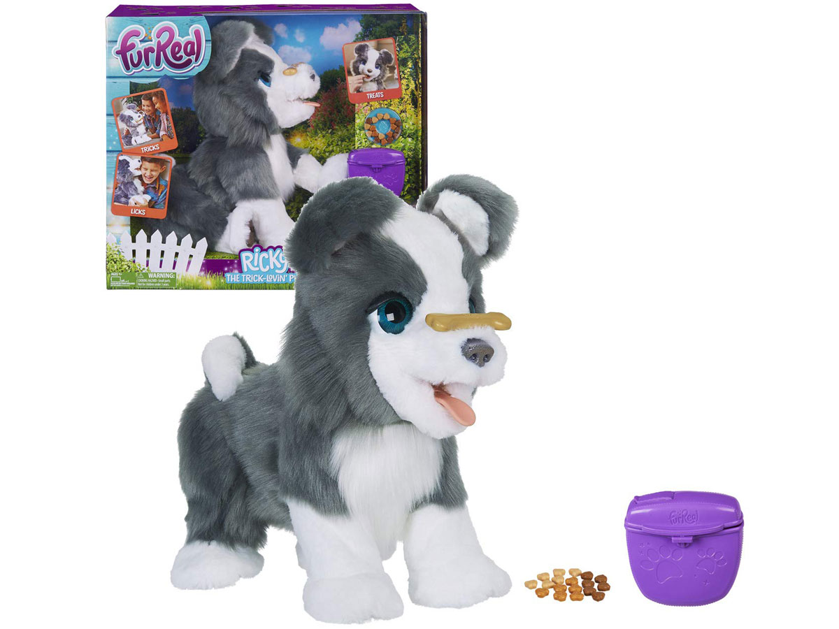 stock image of furreal ricky the trick loving pup