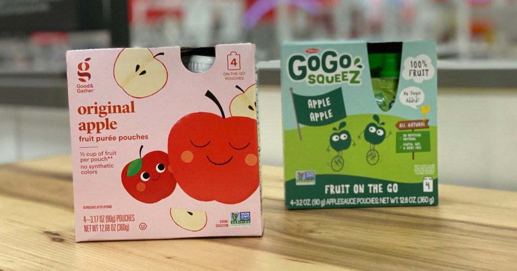 Good & Gather applesauce vs. Go Go Squeeze