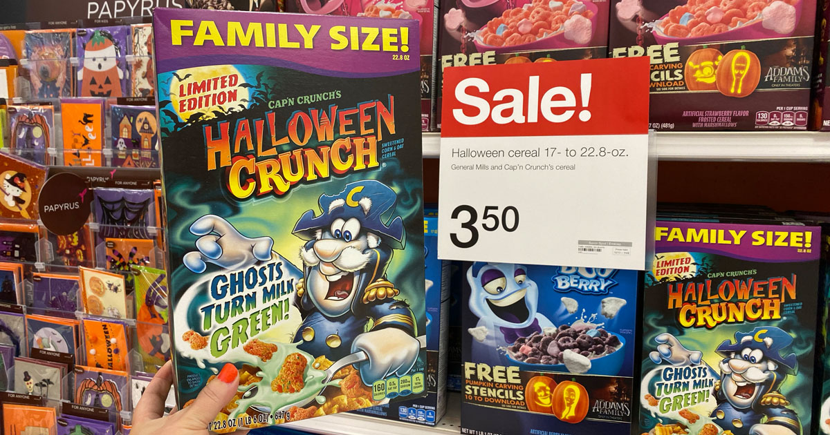 family size halloween crunch cereal