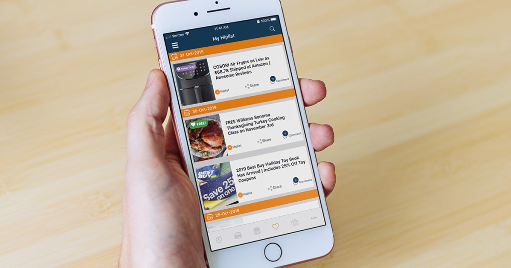 My HipList on Hip2Save mobile app