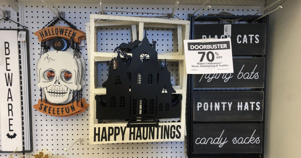 Halloween decor on sale 70% off at JoAnn