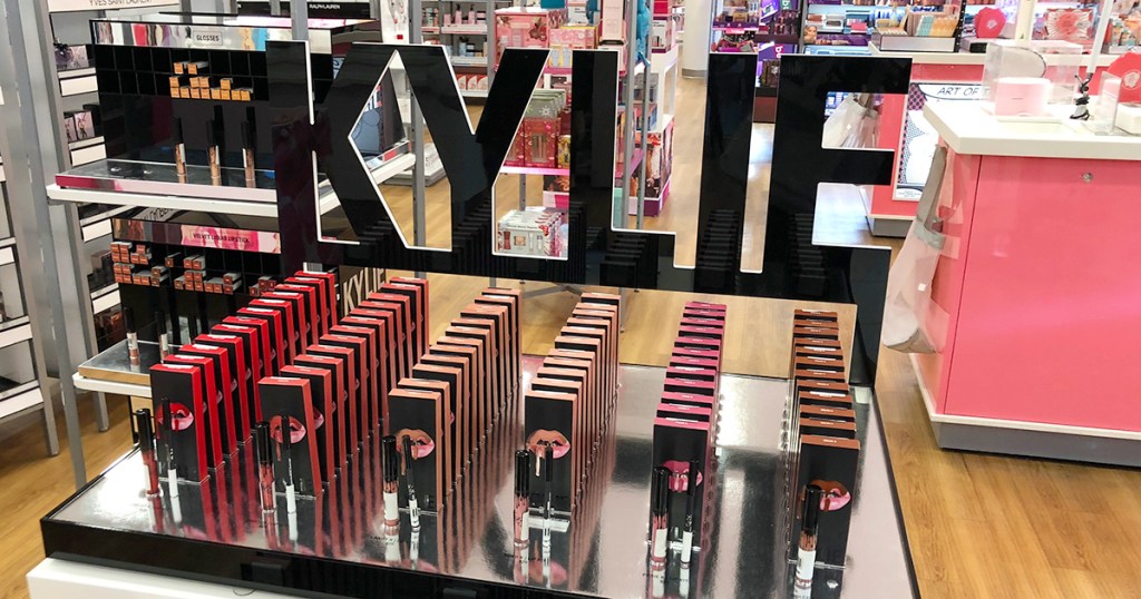 Kylie Cosmetics display at Ulta