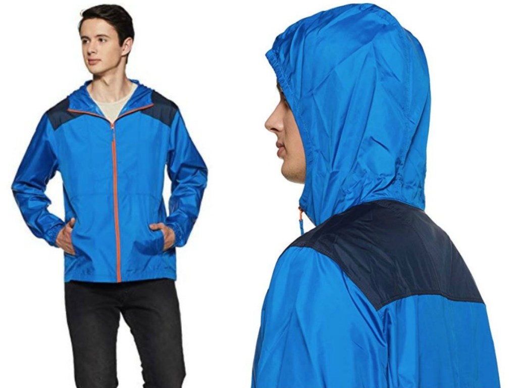men wearing blue jacket and hood