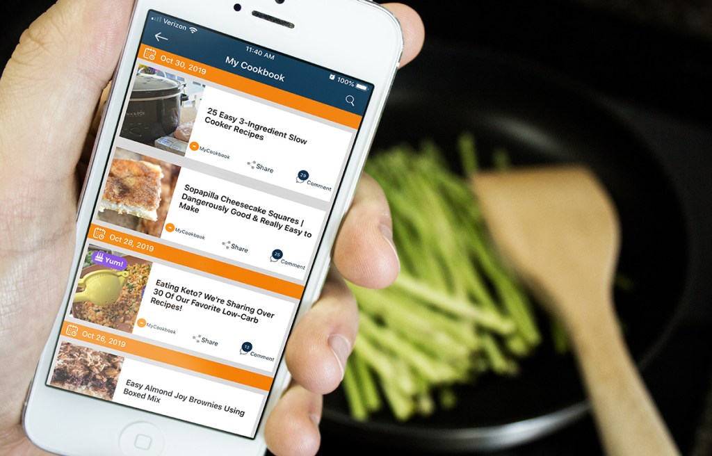 My Cookbook on Hip2Save mobile app