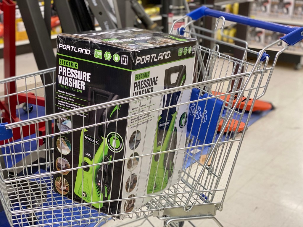 Portland Pressure Washer in shopping cart