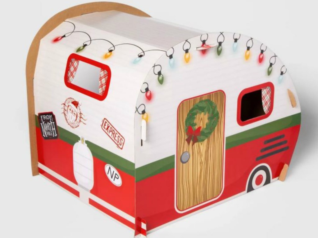 cat house that looks like a car