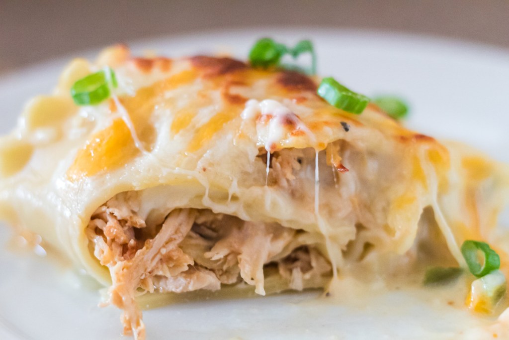 plated lasagna roll up 