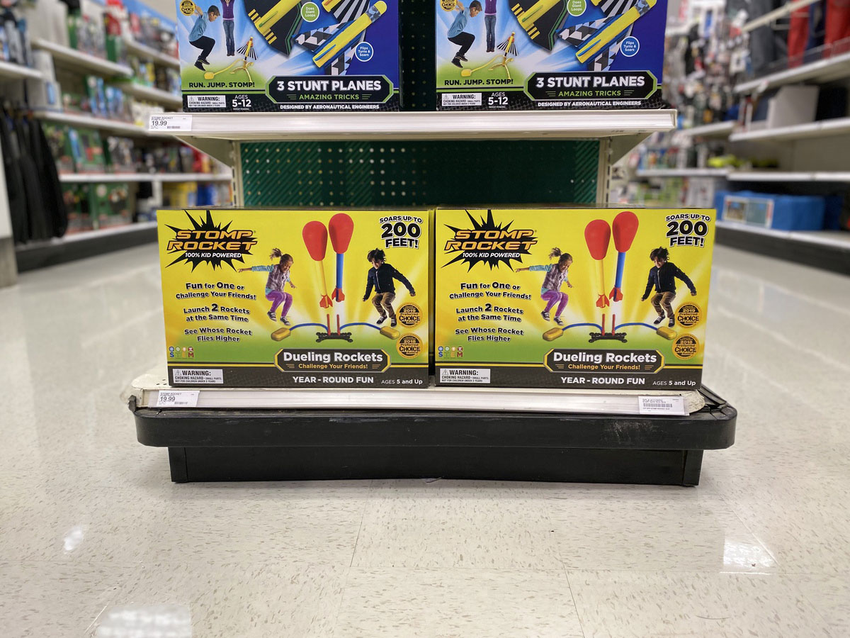 stomp rocket on display at target