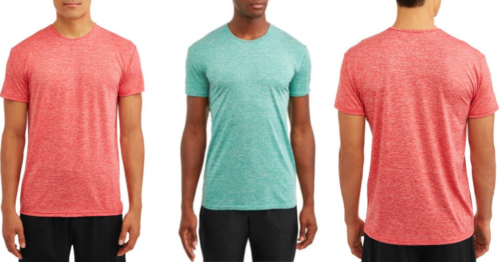 Blue Star Clothing Company Men's Performance Heathered Short Sleeve Crew Neck T-Shirt 2-Pack (1)