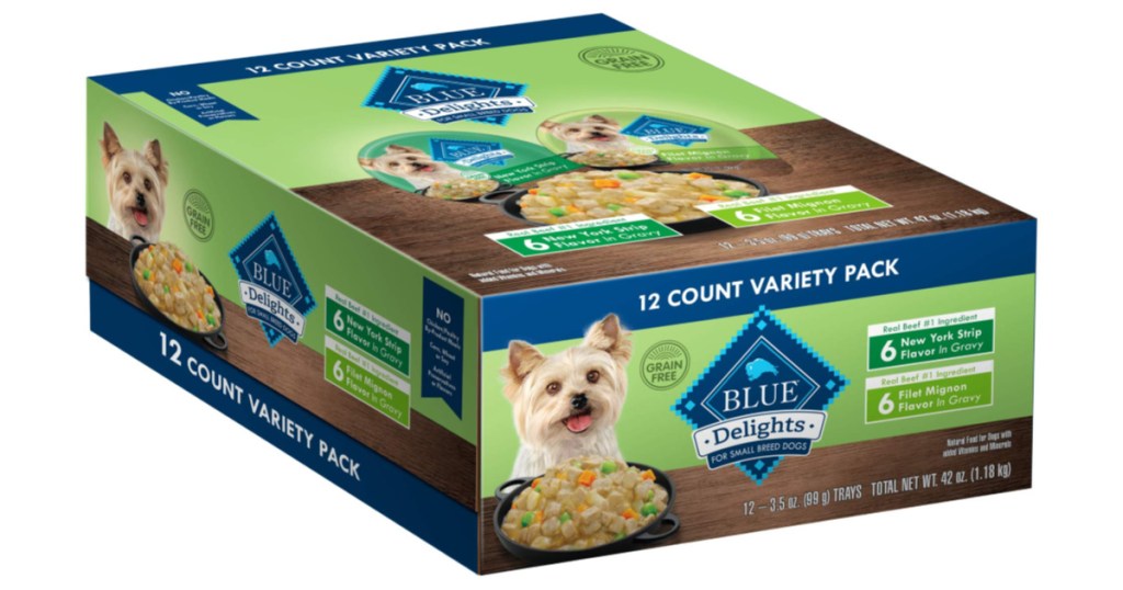 box of blue wildnerness dog treats