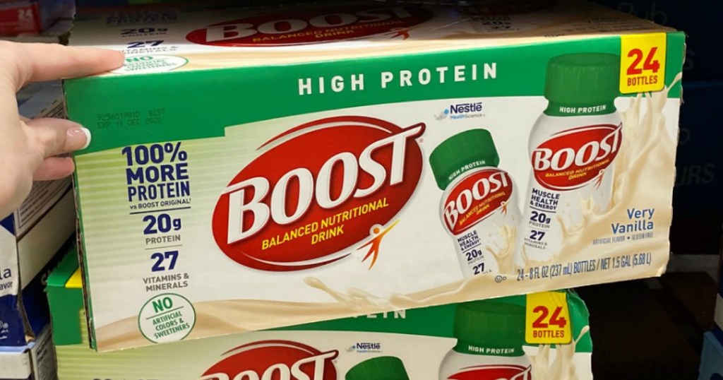 Boost High Protein drinks box