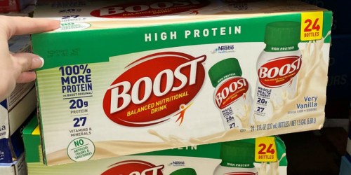 Boost High Protein Nutritional Drinks 24-Pack Only $15 Shipped at Amazon | Just 64¢ Per Drink