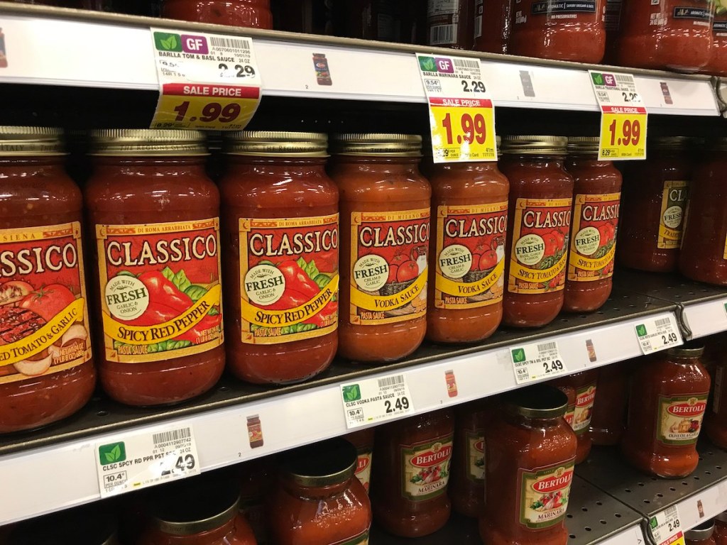 Classico Sauce at Kroger