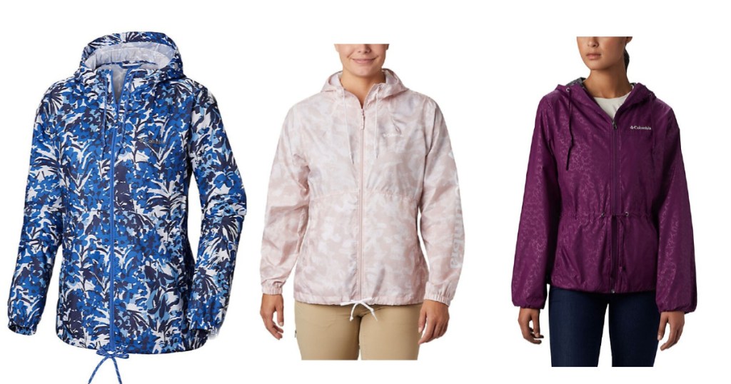 three columbia jackets