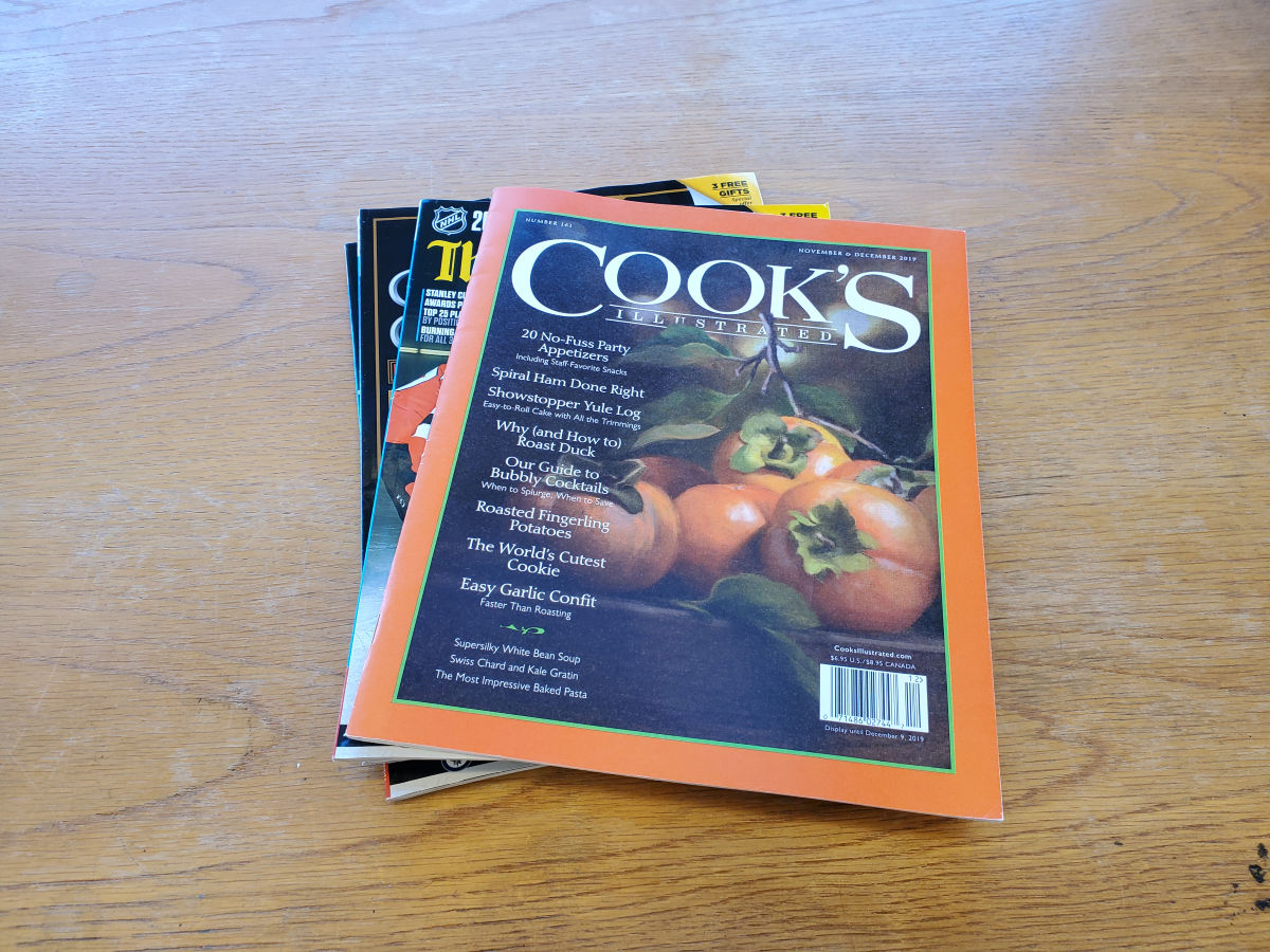 Cooks Illustrated Magazine