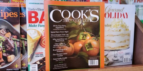 Cook’s Illustrated Magazine TWO Year Subscription Only $16.49 Shipped