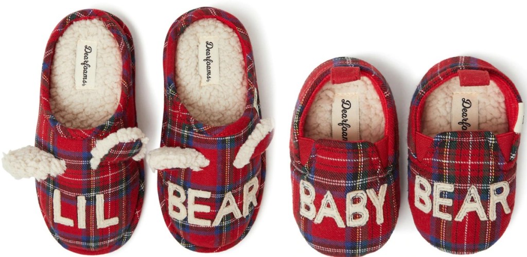 Two pairs of Dearfoams Kids & Baby Slippers