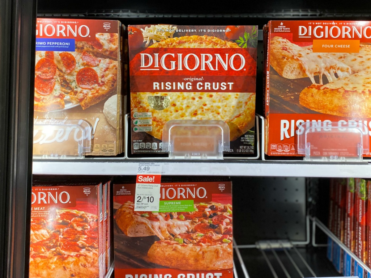 DiGiorno Pizza at Target in freezer section