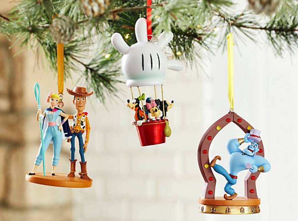 Disney Store Ornaments on tree