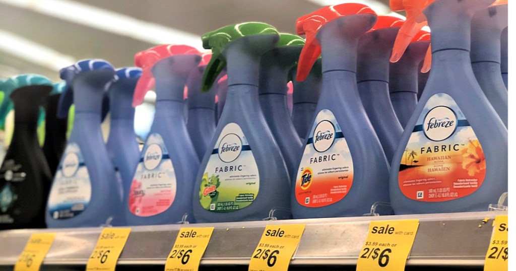 Febreze Fabric Air Fresheners at Walgreens on shelf