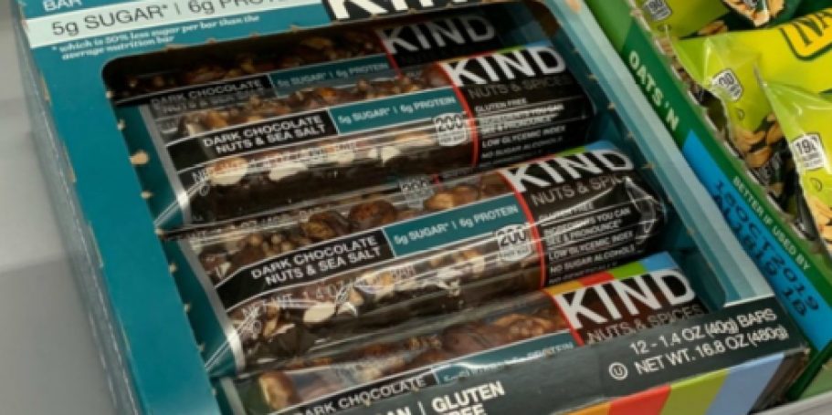 KIND Bars 24-Count Box Just $16.61 Shipped on Amazon (Only 69¢ Per Bar)