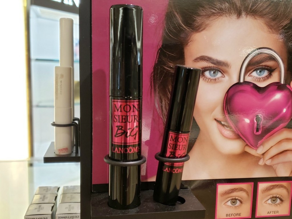 Lancome Big Monsieur Mascara on display in store