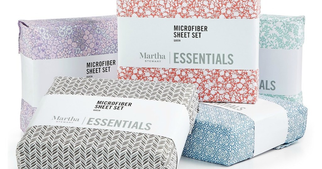 Martha Stewart Printed Essentials Sheets
