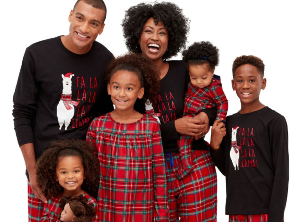 North Pole Trading Co. Fa La Llama Family Pajamas