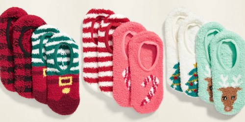 Old Navy Women’s Cozy Gripper Socks 2-Pack Only $3 (Regularly $13) | Great Stocking Stuffer