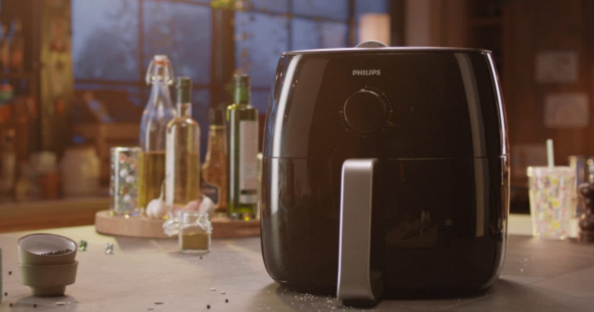 Philips Twin TurboStar Technology XXL Airfryer on counter