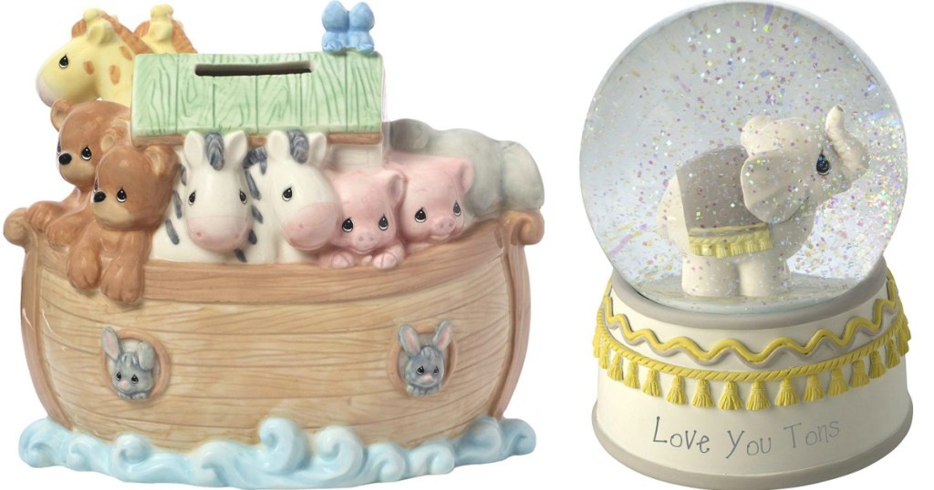 Precious Moments Ark Bank and Snowglobe