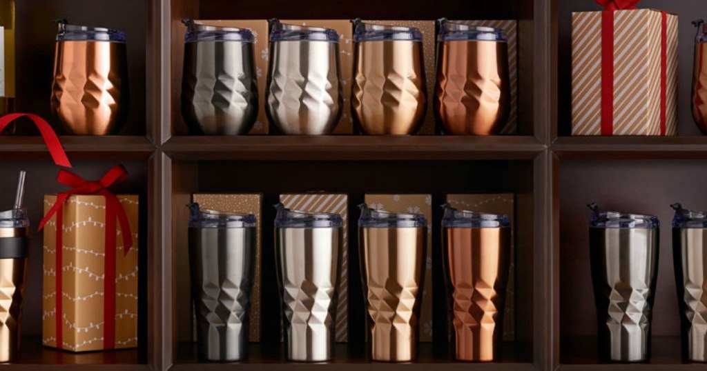 Primula Peak Tumblers on shelf