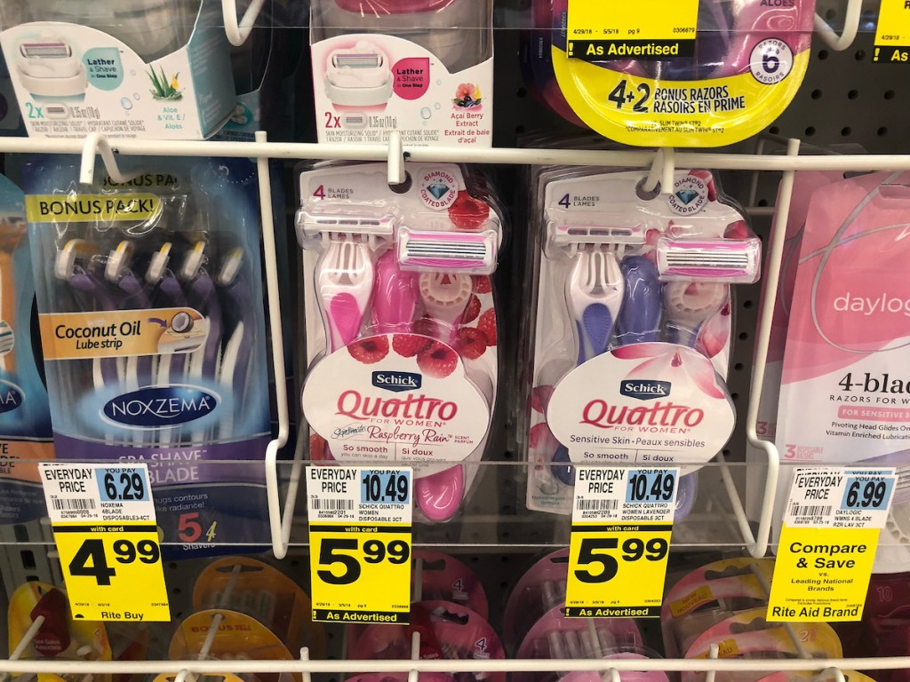 Rite Aid Schick Quattro