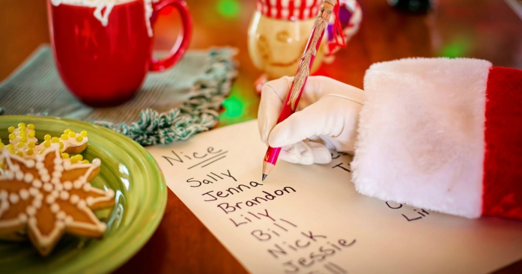 Santa writing Nice list