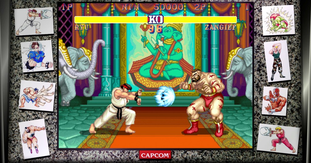 screen grab from street fighter game